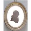 Image 1 : John Smith (fl.1786-94) Silhouette painted on convex plaster Unknown man, circa 1788 Head and sho...