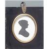 Image 1 : John Miers (1758-1821) Silhouette painted on plaster Unknown woman, circa 1810-20 Head and should...