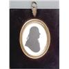 Image 1 : John Miers (1758-1821) Silhouette painted on plaster Unknown man, circa 1800 Head and shoulder in...