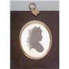 Image 1 : John Miers (1758-1821) Silhouette painted on plaster Unknown lady, circa 1790 Head and shoulder i...