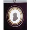 Image 1 : John Miers (1758-1821) Silhouette painted on plaster Unknown gentleman, circa 1810-20 Head and sh...