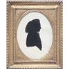 Image 1 : Charles Rosenberg (1745-1844) Silhouette painted on convex glass, plaster backed with verre eglom...