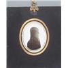 Image 1 : Attributed to Charles Rosenberg (1745-1844) Silhouette painted on convex glass, plaster backed wi...