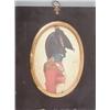 Image 1 : John Buncombe (fl.1820-30) Gouache and watercolour silhouette Major Munbee Three-quarter length i...