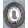Image 1 : Miers and Field Silhouette painted on plaster Unknown gentleman Head and shoulder in profile to s...