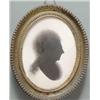 Image 1 : J. Thomason (fl 1786-c.1800) Silhouette painted on plaster Unknown lady Head and shoulder in prof...