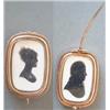 Image 1 : John Miers (1758-1821) Double sided silhouette painted on ivory Unknown young lady and gentleman...
