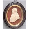 Image 1 : Attributed to Isaac Gosset Buff wax in mid relief set onto glass George III ? in profile to dexte...