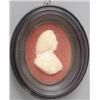 Image 1 : James Tassie (1735-1799) Red stained wax in mid relief set onto cloth Unknown gentleman, in profi...