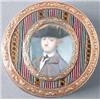 Image 1 : Nathaniel Hone (1718-1784) Watercolour on ivory miniature Portrait of a gentleman, wearing a tric...