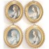 Image 1 : John Downman (1750-1824) Coloured chalk Half length portraits, in profile to dexter of Lady Mary...