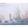 Image 1 : Attributed to Wilhelm Von Bremmel Gouache Boats and shipping in a harbour 8.5ins. x 10.75ins. Est...
