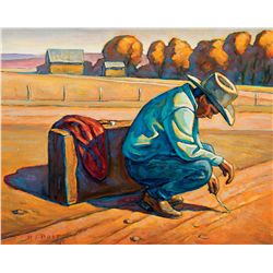 Red Scarf by Post, Howard