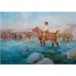 River Crossing by Elwell, R. Farrington