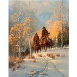 Through Golden Aspens by Harvey, G.