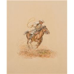 Roping by Wieghorst, Olaf