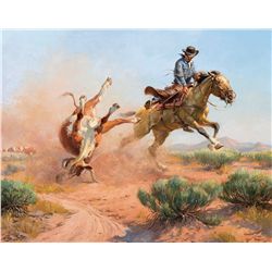 Busting a Steer by Dye, Charlie