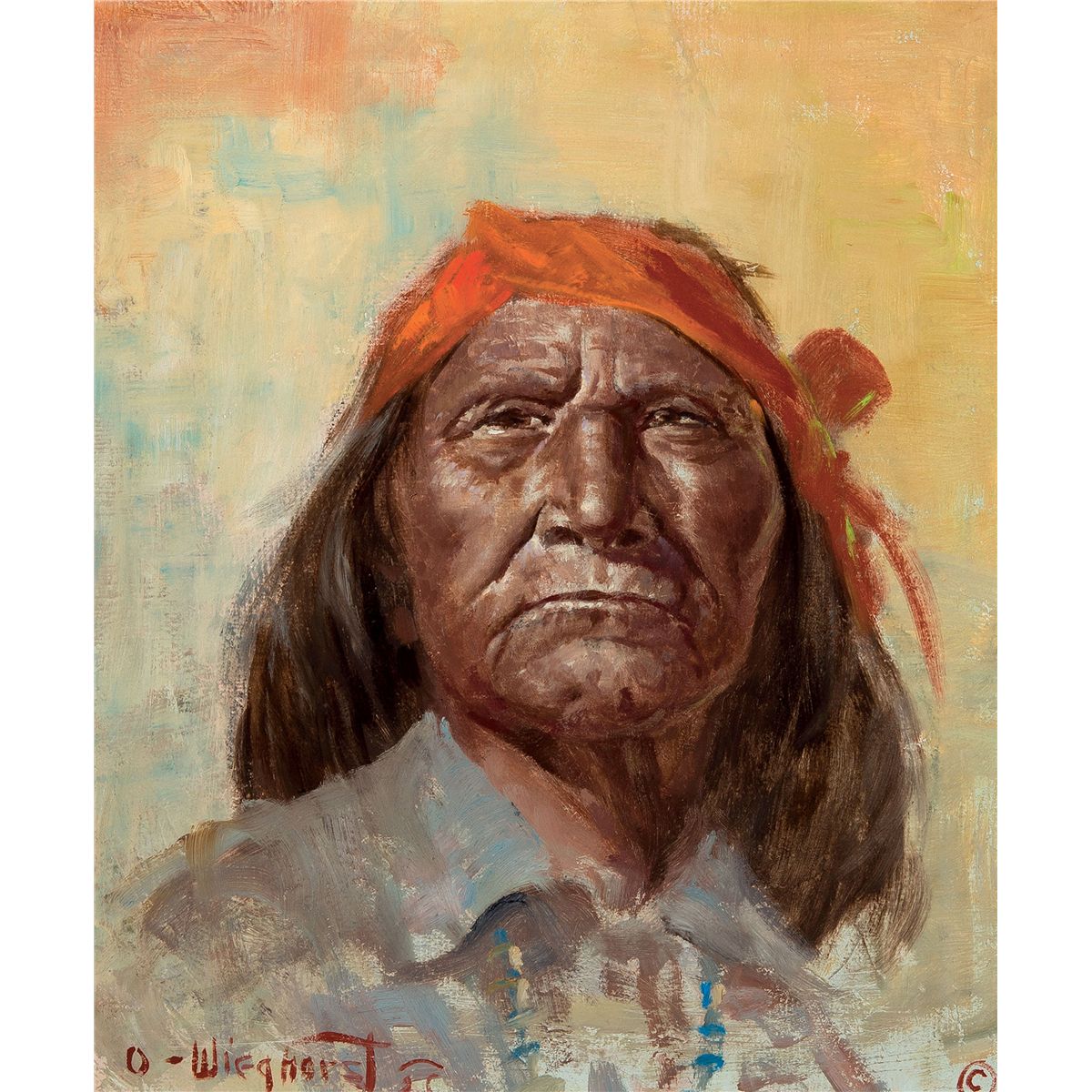 Old Apache Chief By Wieghorst Olaf Old apache chief by wieghorst olaf