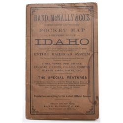 1910 Rand McNally Idaho Road Map