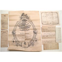 Walton family and Walton, Kansas area documents