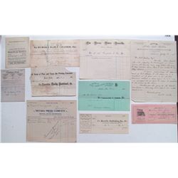 Nevada publishers letterheads and billheads