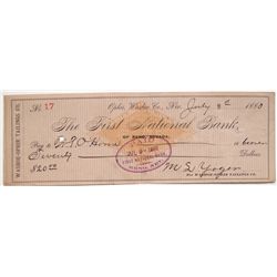 1800 Washoe-Ophir Tailings Company check