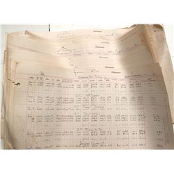 1920's Tonopah Divide Mining Company lease reports