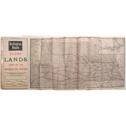 1889 fabulous map of projected land sales by the Burlington Route