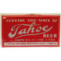 Tahoe Beer thermolite advertising sign