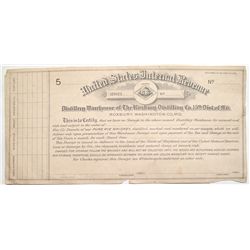 Internal Revenue Distillery Warehouse form