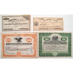 Mining Stock Certificates
