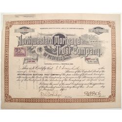 Northwestern Mortgage Trust Co. Stock Certificate