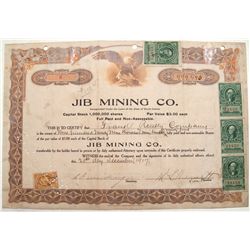 JIB Mining Co. Stock Certificate