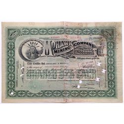 Mohawk Mining Company stock certificate