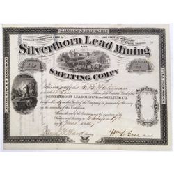 Silverthorn Lead Mining and Smelting Company stock certificate