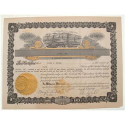 CERTIFICAT #1 for Bickel, Inc. Oil Stock Certificate