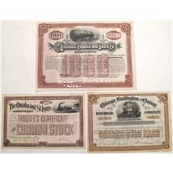 Three 1880's Midwest railroads