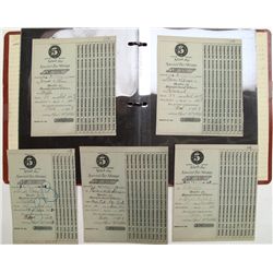 Collection of Tobacco Receipts *Territorial*