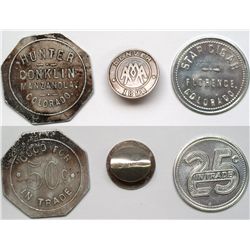 Three Colorado Tokens