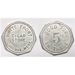 White Front Cigar Store from Cascade, Montana