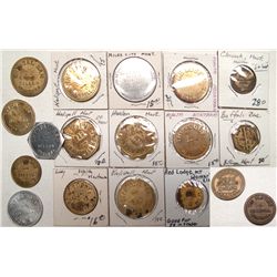 17 Montana tokens in one lot!!!