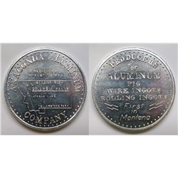 Gem uncirculated Anaconda aluminum medal