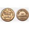 Image 1 : Two Wyoming billiards tokens