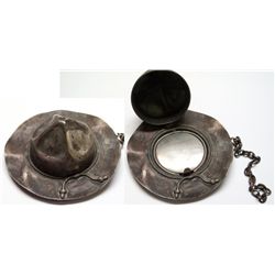 Rough Rider style silver plated hat
