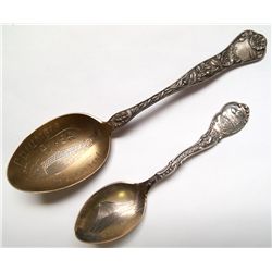 Two Oregon sterling silver spoons