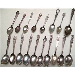 19 Sterling Silver state spoons
