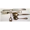 Image 1 : Five pieces of silverware: mostly silver