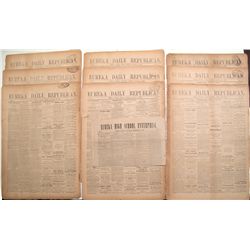 Eureka Daily Republican: over 20 volumes!