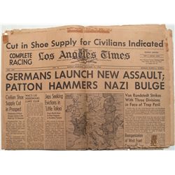 December 31, 1944 Los Angeles Times: Battle of the Bulge