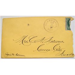 Early 1881 Glenbrook post mark